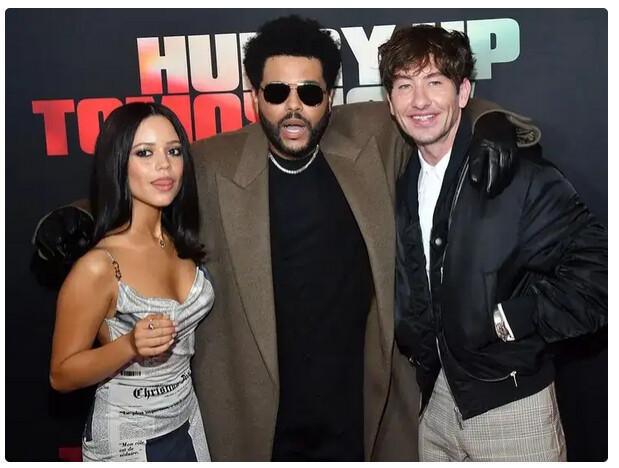 Estreia mundial de “Hurry Up Tomorrow” reúne The Weeknd, Jenna Ortega e Barry Keoghan