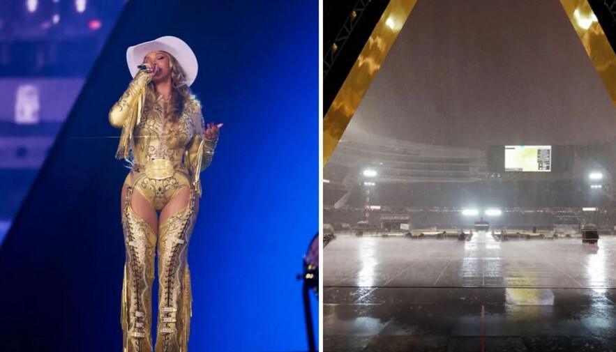 Tempestade causa atraso na turnê “Cowboy Carter Tour” de Beyoncé em Chicago; show começa 3 horas depois Tempestade causa atraso na turnê “Cowboy Carter Tour” de Beyoncé em Chicago; show começa 3 horas depois