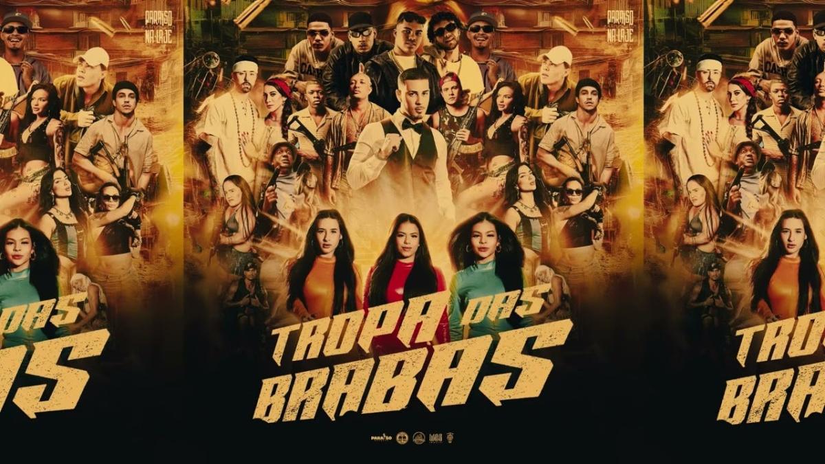 TROPA DAS BRABAS 2.0 - Kaelzinho MC, Cobiank, Kranio, Meno Zakii e Feeh Da Zs - Música e Letra
