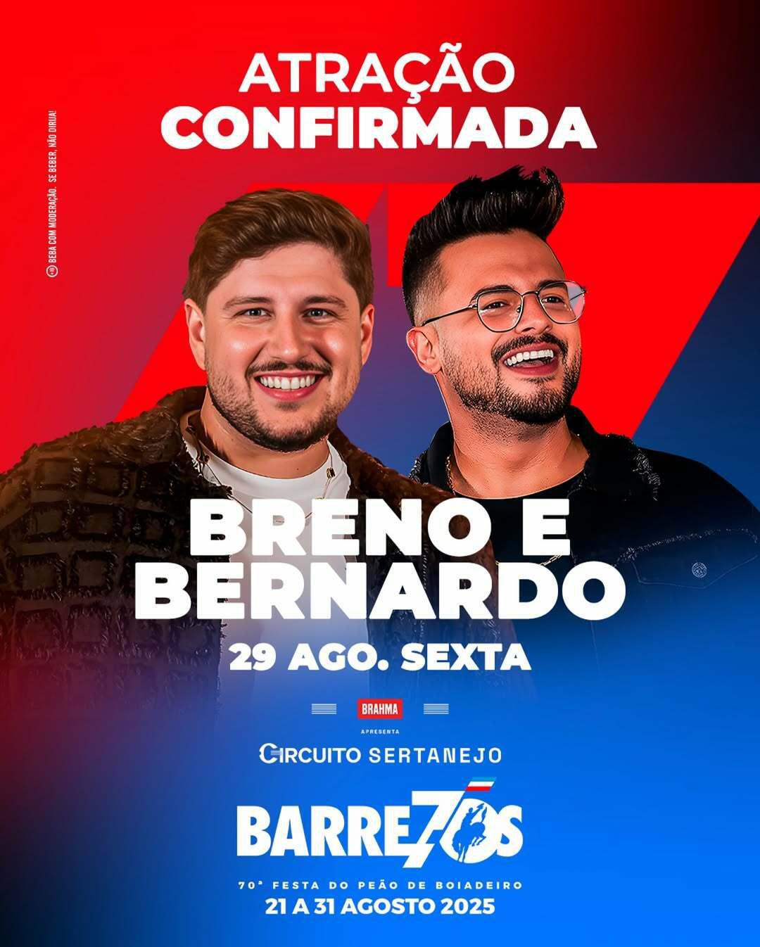 Breno & Bernardo estão confirmados na 70ª edição da Festa do Peão de Barretos 