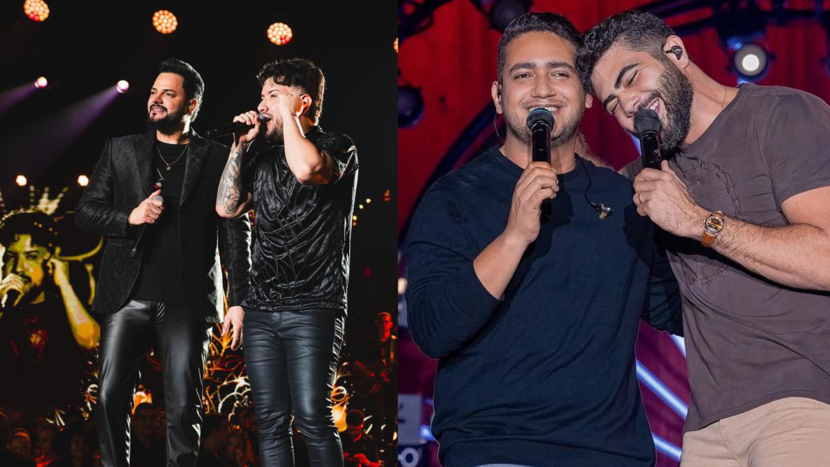 Diego & Victor Hugo e Henrique & Juliano dominam o topo das paradas com os álbuns mais escutados do país Diego & Victor Hugo e Henrique & Juliano dominam o topo das paradas com os álbuns mais escutados do país