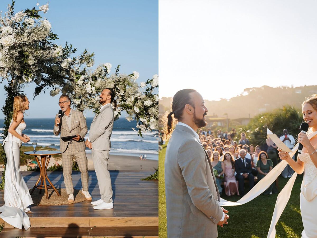 Gabriel O Pensador se casa em cerimônia intimista à beira-mar em Santa Catarina Gabriel O Pensador se casa em cerimônia intimista à beira-mar em Santa Catarina
