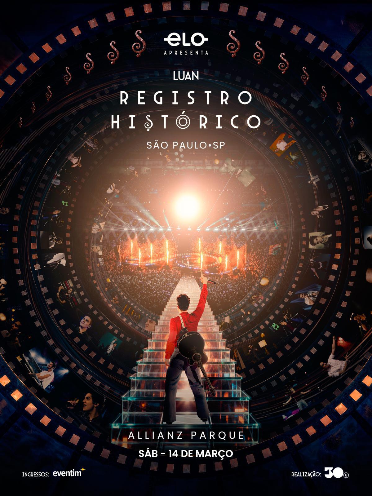 Luan Santana abre venda de ingressos para o show Registro Histórico, no Allianz Parque, em São Paulo Luan Santana abre venda de ingressos para o show Registro Histórico, no Allianz Parque, em São Paulo