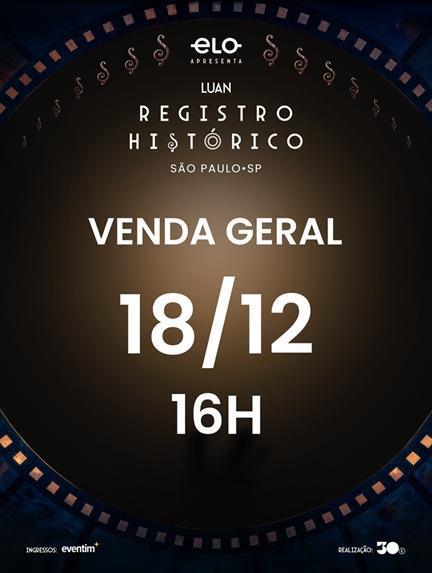 Luan Santana abre venda de ingressos para o show Registro Histórico, no Allianz Parque, em São Paulo Luan Santana abre venda de ingressos para o show Registro Histórico, no Allianz Parque, em São Paulo