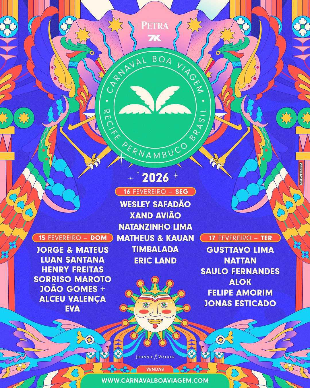 Agenda Luan Santana Fevereiro 2026