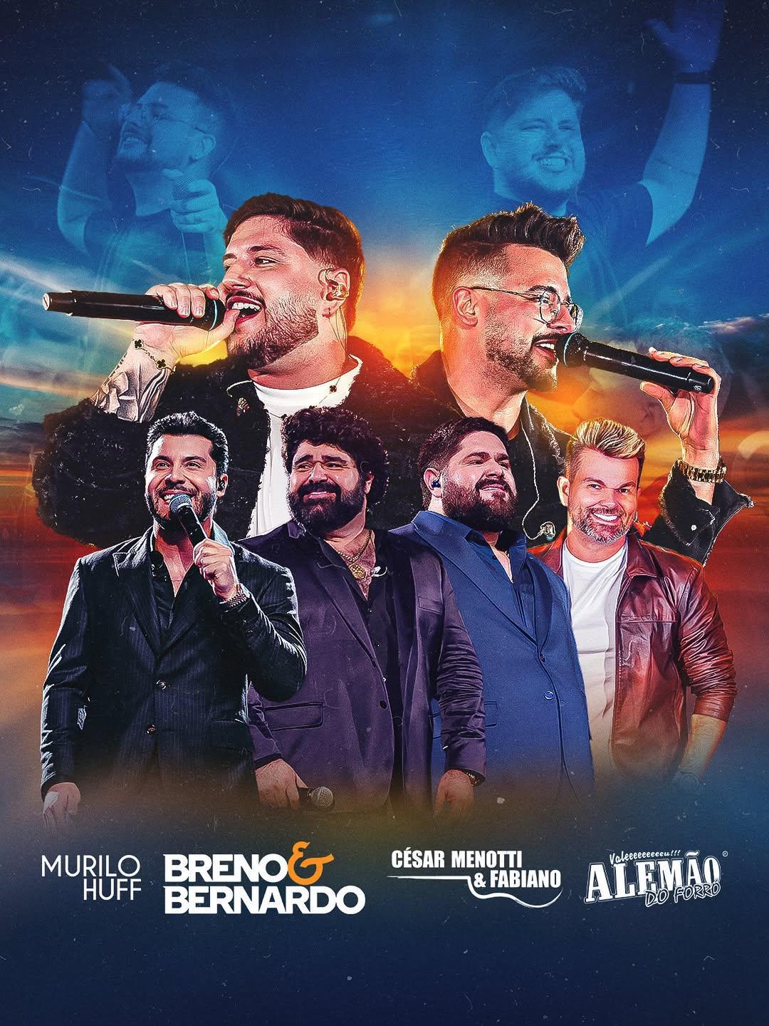 Breno & Bernardo abrem o Verão 2026 do Multiplace Mais com gravação de DVD do projeto "B&Bendo Por Aí" 