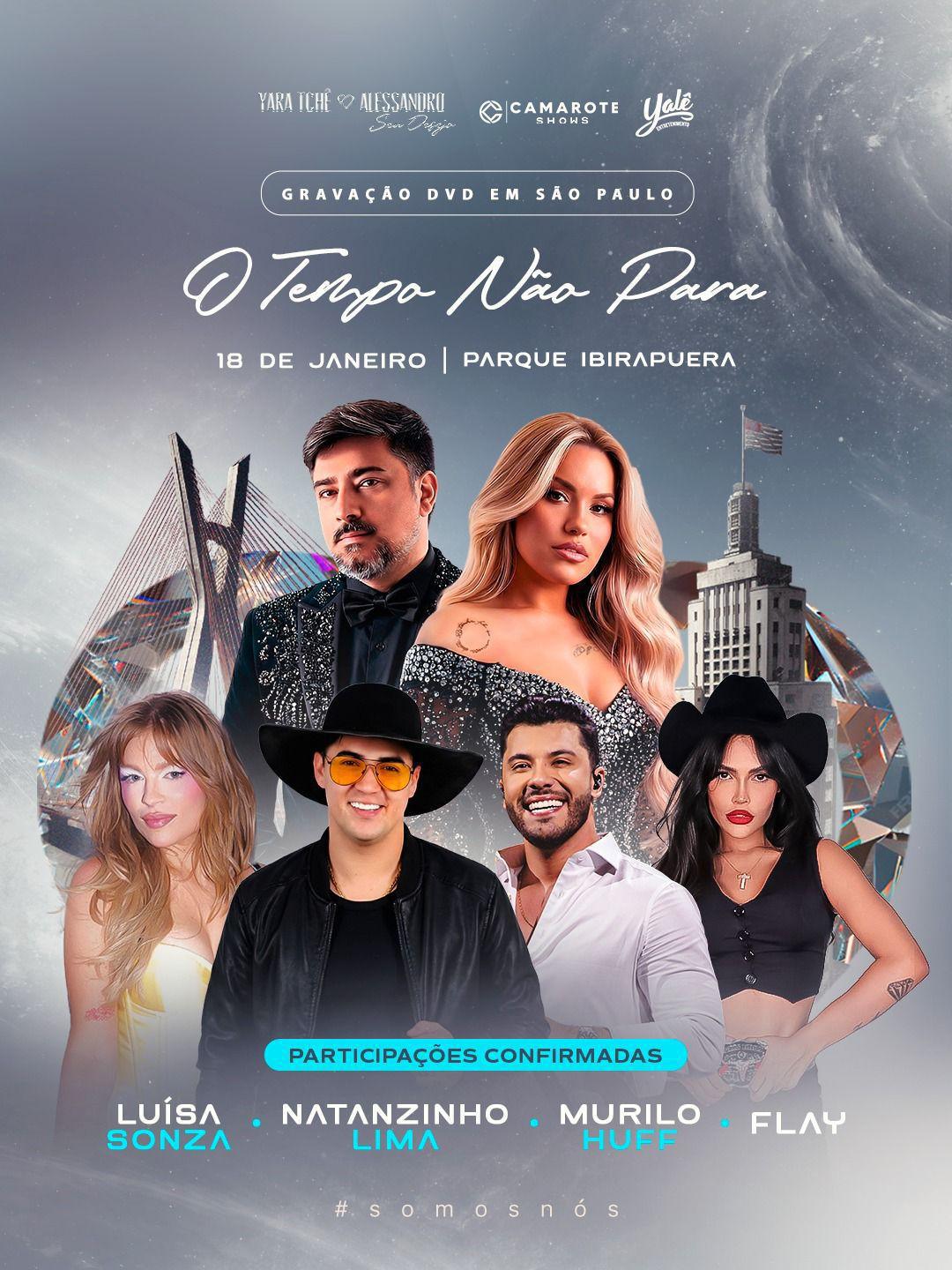 Seu Desejo grava DVD histórico no Ibirapuera neste domingo (18) com participações de Luísa Sonza, Murilo Huff, Nattanzinho Lima e Flay