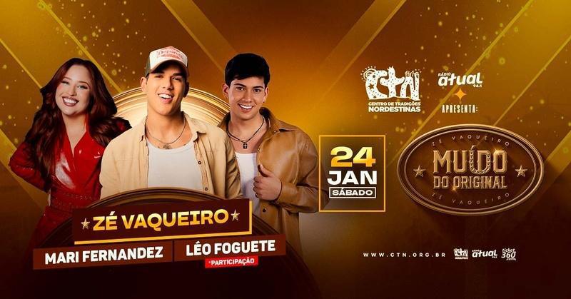  Zé Vaqueiro traz "Muído do Original" para São Paulo com participações de Mari Fernandez e Léo Foguete