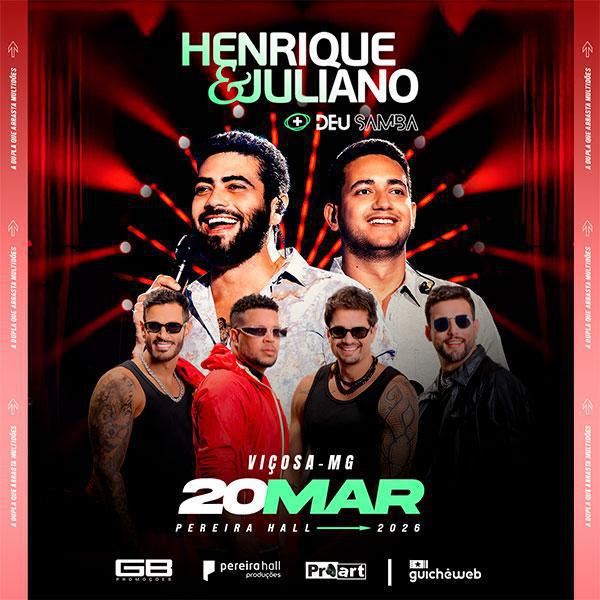Agenda Henrique e Juliano Março 2026