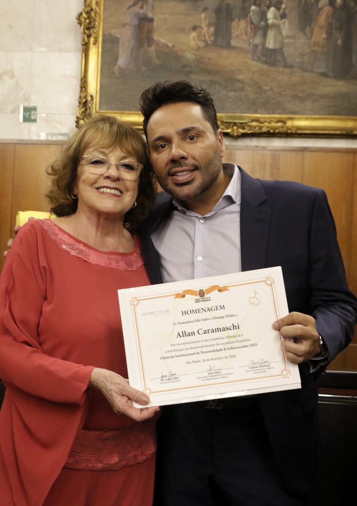 Empresário Allan Caramaschi é homenageado na Câmara Municipal de São Paulo como destaque de 2025 Empresário Allan Caramaschi é homenageado na Câmara Municipal de São Paulo como destaque de 2025