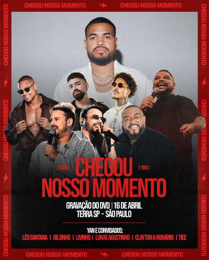 É HOJE! Yan grava DVD histórico em São Paulo com grandes nomes da música brasileira É HOJE! Yan grava DVD histórico em São Paulo com grandes nomes da música brasileira