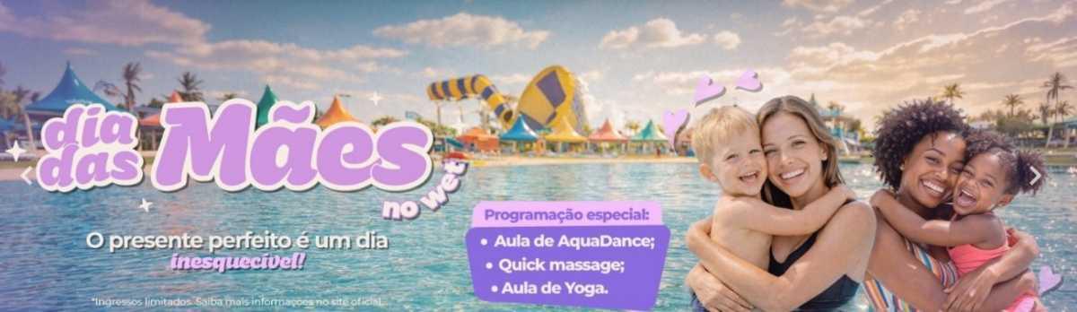 Wet'n Wild celebra o Mês das Mães com programação especial e momentos de pura alegria para toda a família Wet'n Wild celebra o Mês das Mães com programação especial e momentos de pura alegria para toda a família