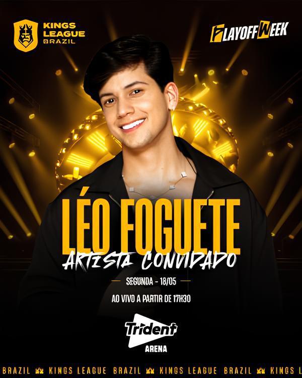 Léo Foguete é a grande atração da final do 2º Split da Kings League Brazil Léo Foguete é a grande atração da final do 2º Split da Kings League Brazil