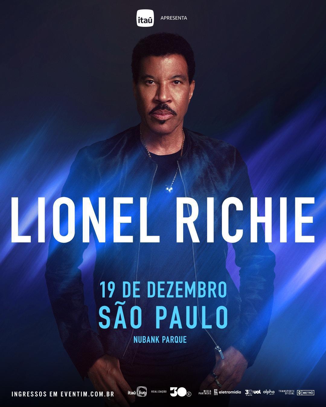 Lionel Richie desembarca no Brasil com show dedicado aos maiores sucessos da carreira Lionel Richie desembarca no Brasil com show dedicado aos maiores sucessos da carreira