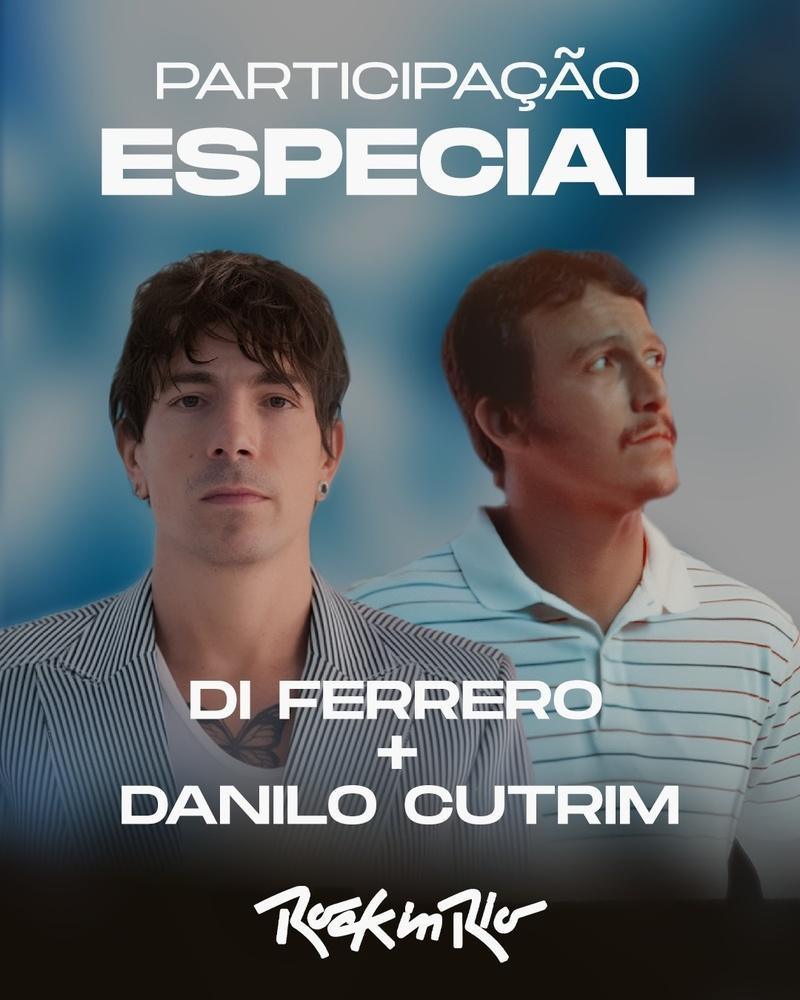 Danilo Cutrim, vocalista de Forfun e Braza, participa do show de Di Ferrero no Rock in Rio Danilo Cutrim, vocalista de Forfun e Braza, participa do show de Di Ferrero no Rock in Rio