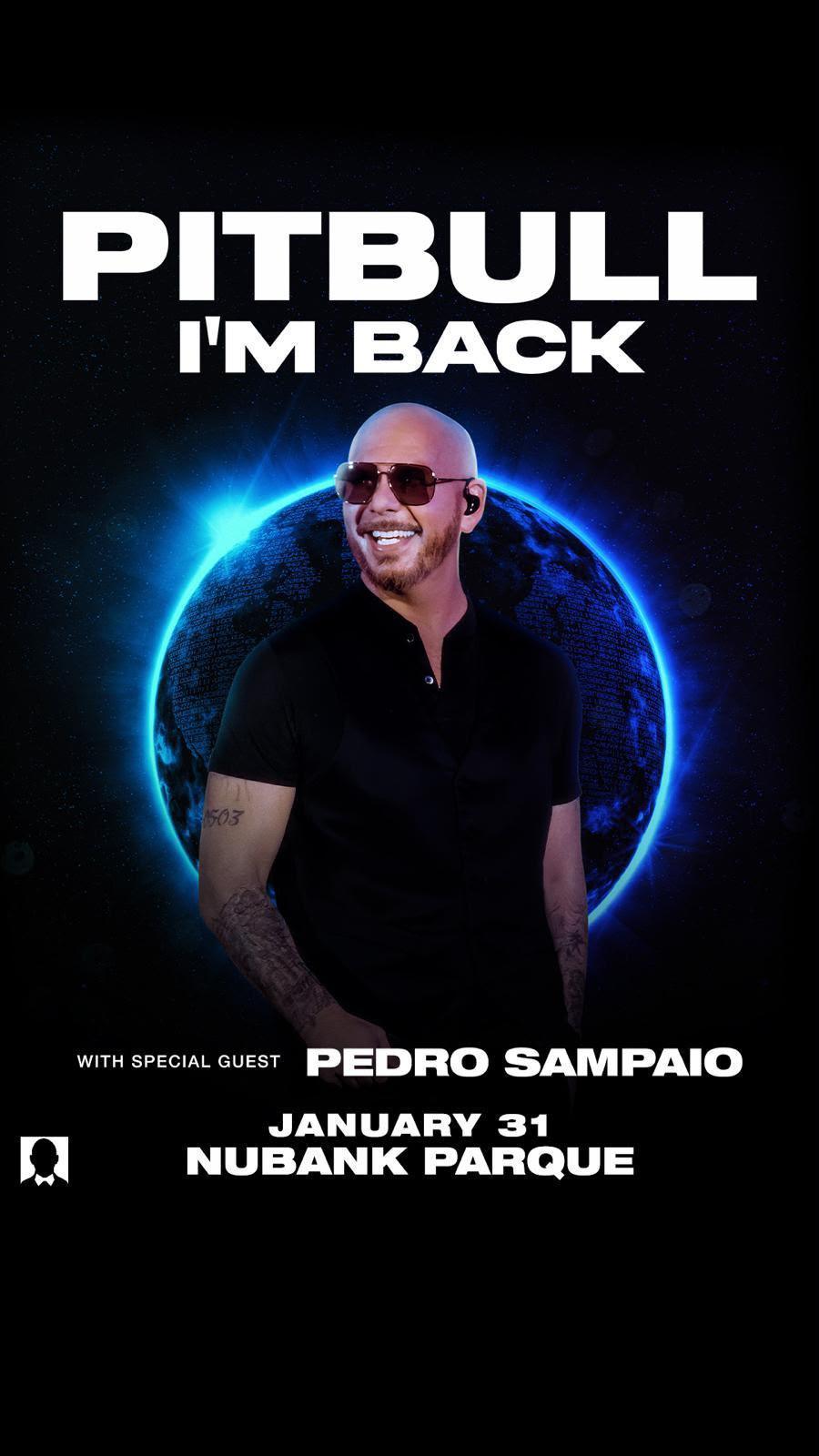 Pedro Sampaio Abre Show do Pitbull no Brasil