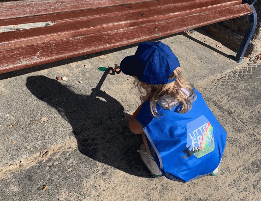 3 Year Old Alanna Keeping Felixstowe Litter-Free