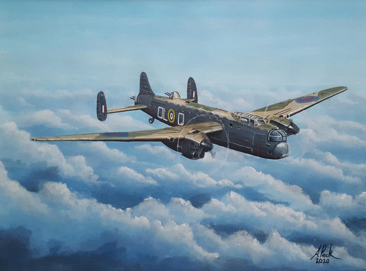 Felixstowe Artist Ashley Peck, Painting War Time Aircraft Felixstowe Artist Ashley Peck, Painting War Time Aircraft
