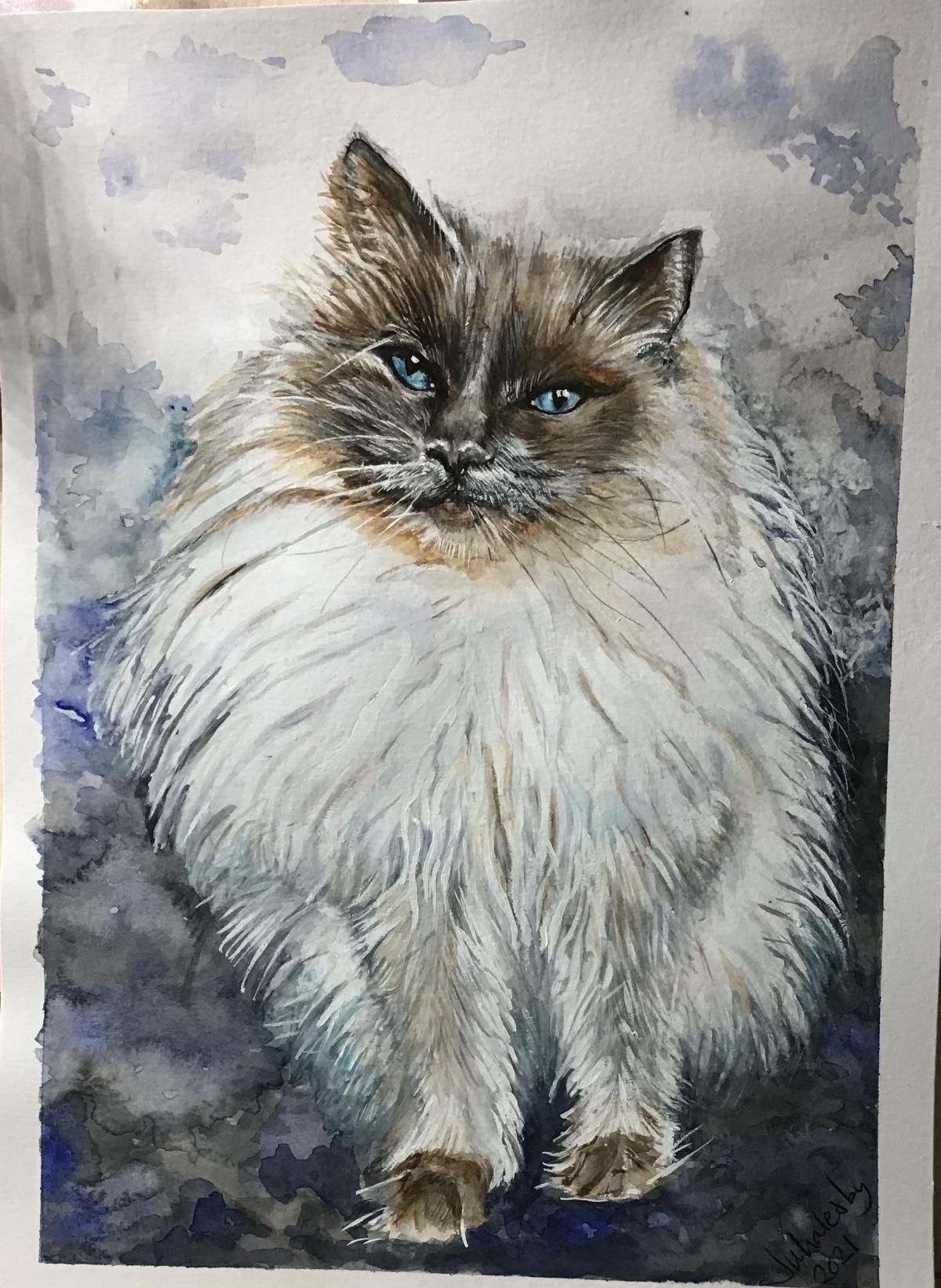 Watercolour Pet Portraits by Julie Whalesby