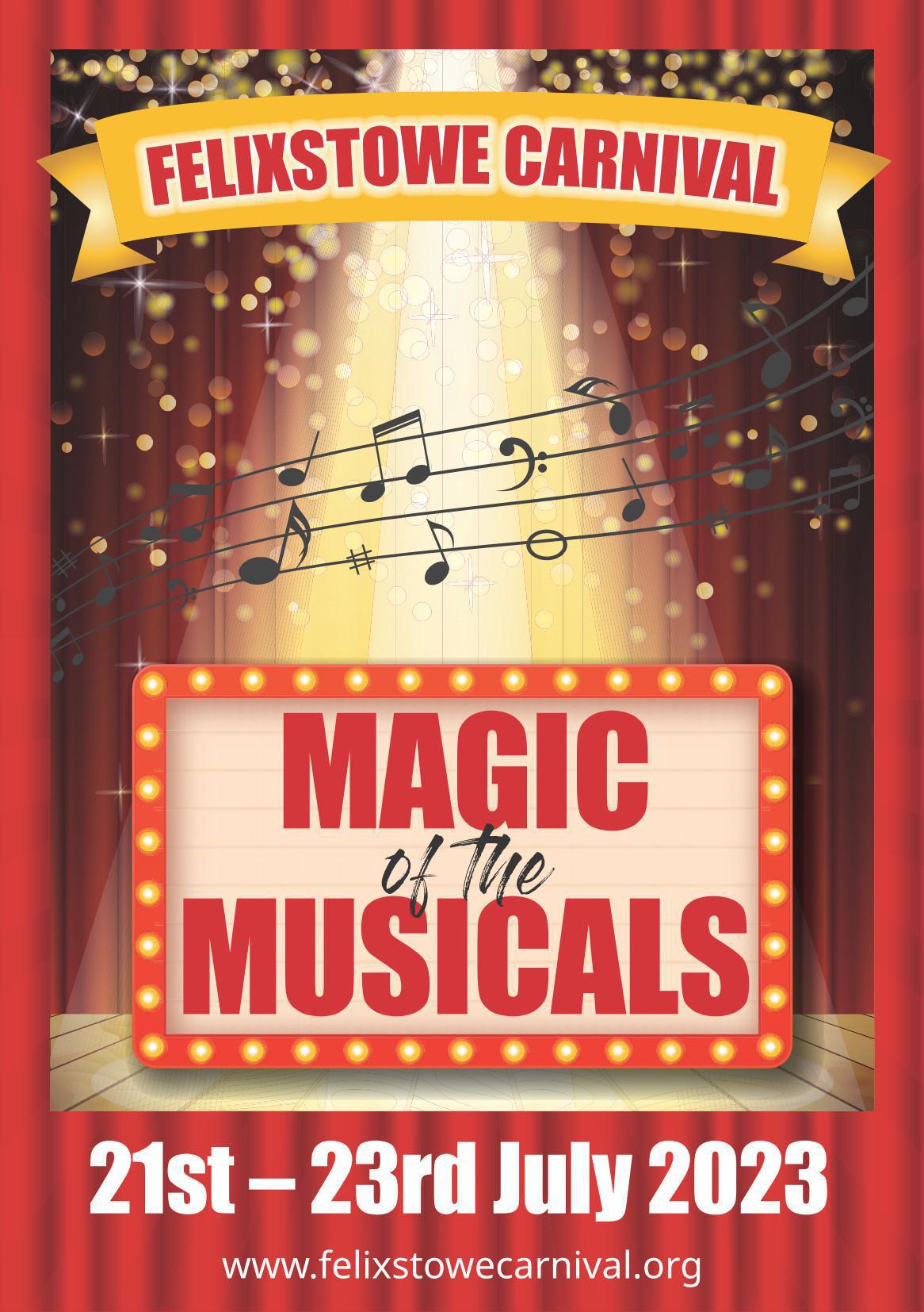 Felixstowe Carnival 2023 ‘Magic of The Musicals’