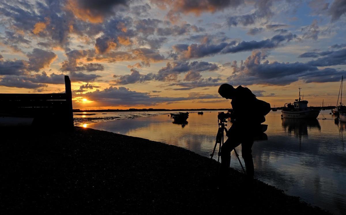 Felixstowe Ferry Sunset by Stephen Squirrell