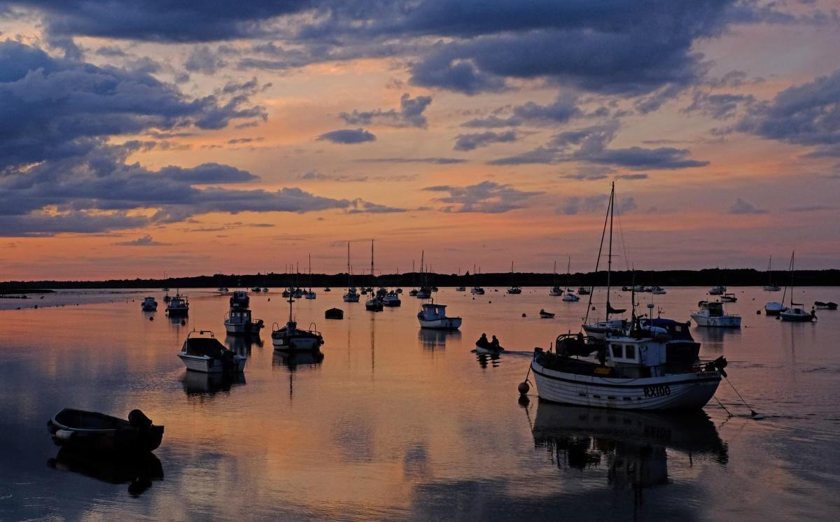 Felixstowe Ferry Sunset by Stephen Squirrell