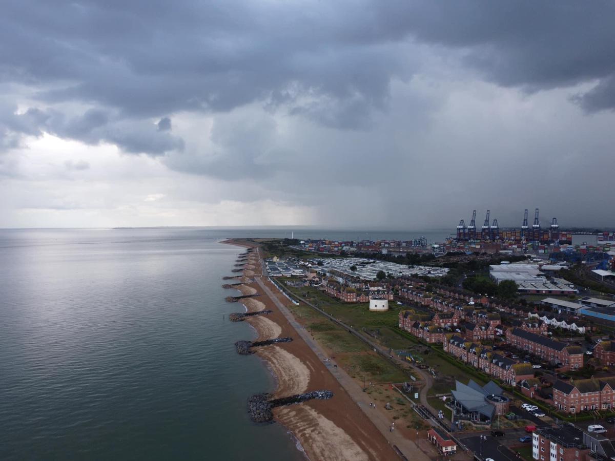 Storm Clouds at Felixstowe by Steven Bailey 
