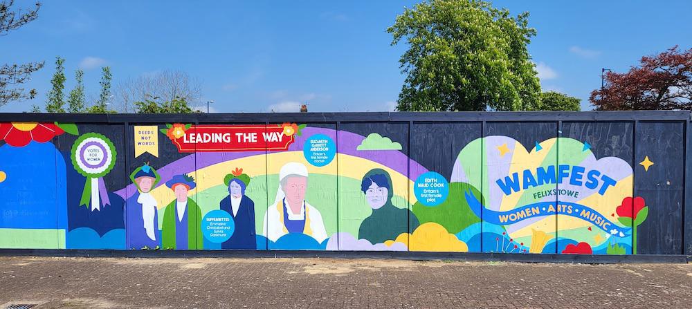 Great Women Celebrated in New Town Centre Mural