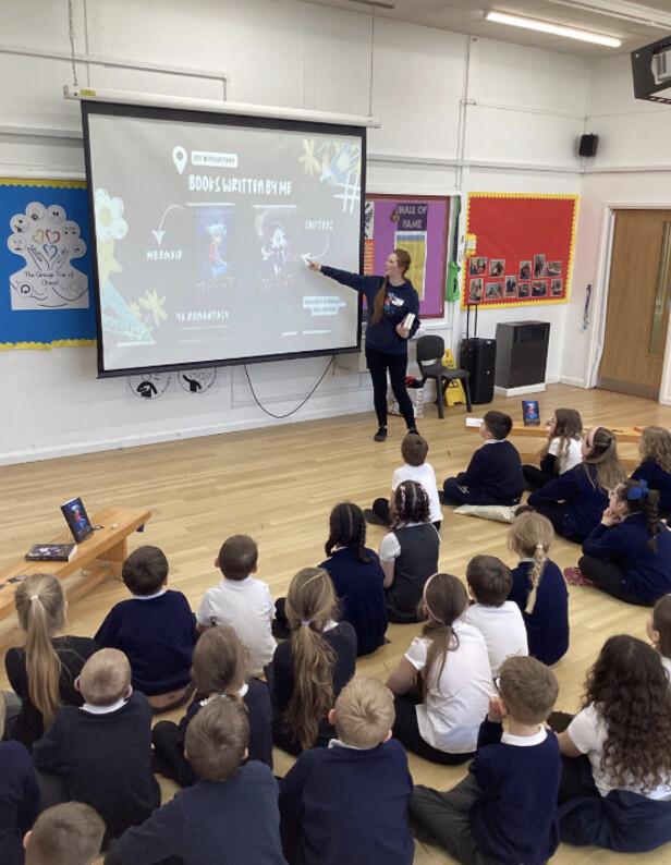 Local Author Inspires Young Minds at Grange Primary on World Book Day Local Author Inspires Young Minds at Grange Primary on World Book Day