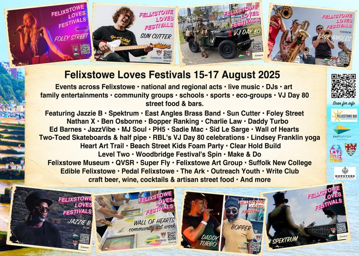 Felixstowe Loves - Weekend #1 with Headliner Jazzie B Felixstowe Loves - Weekend #1 with Headliner Jazzie B