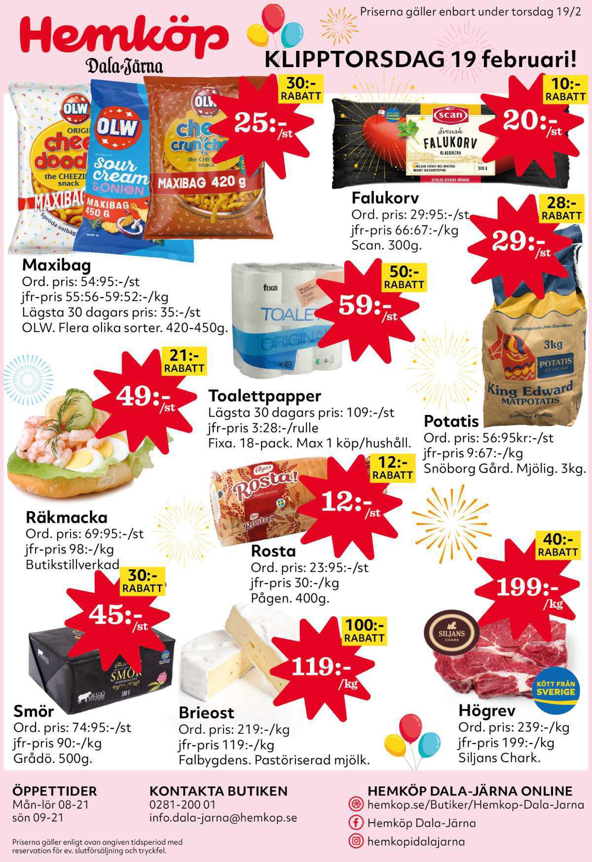 Klipptorsdag hos Hemköp i Dala-Järna