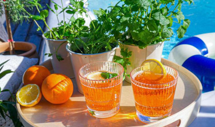 Okrossbara glas för sommarfesten