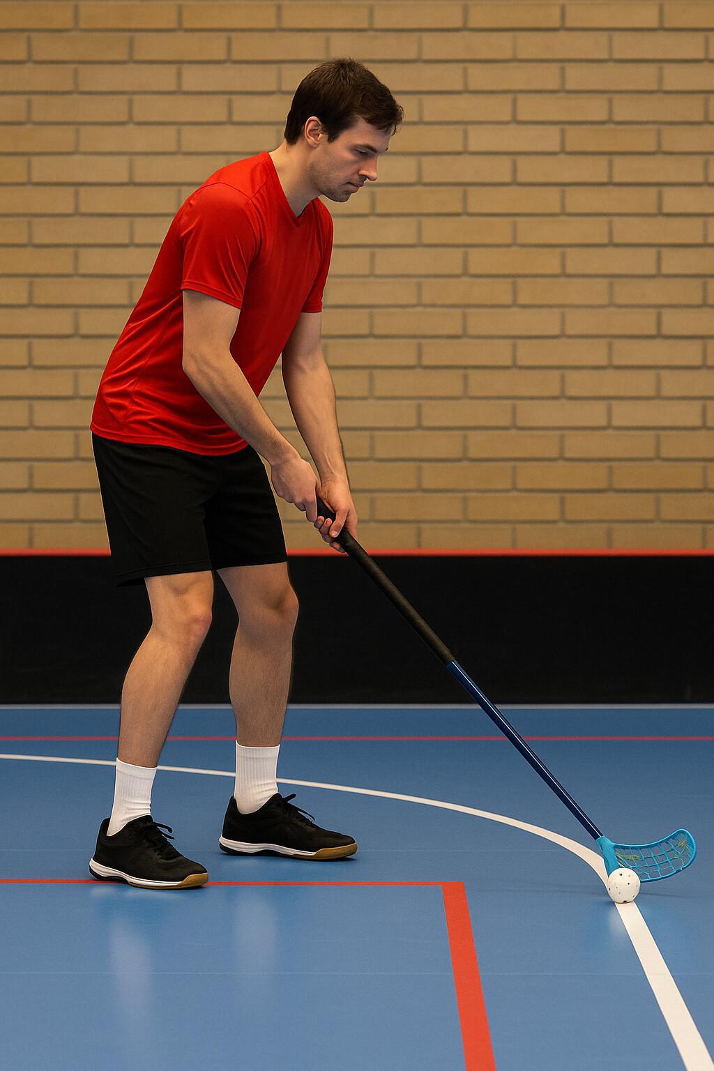 Spela med för lång klubba