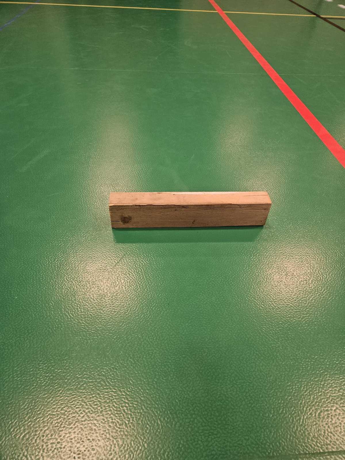 Träkloss för teknikbana