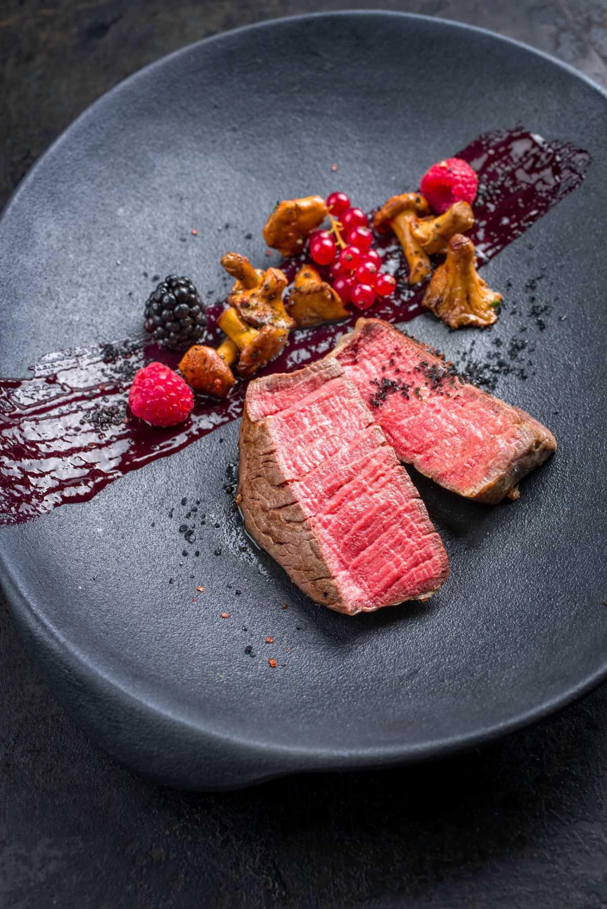Beef Fillet with Red Wine and Coffee Sauce
