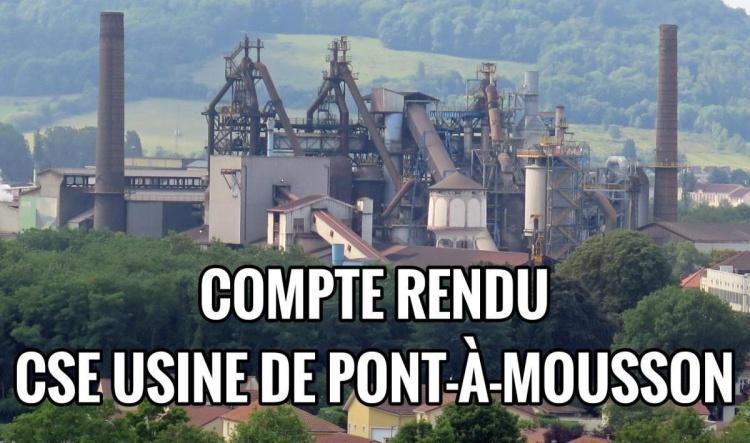 CSE du  27 mars 2025 | Usine de Pont à Mousson