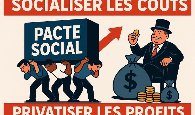 🔥Pacte Social | Socialiser les coûts, privatiser les profits ! Réunion du 19 septembre 2025