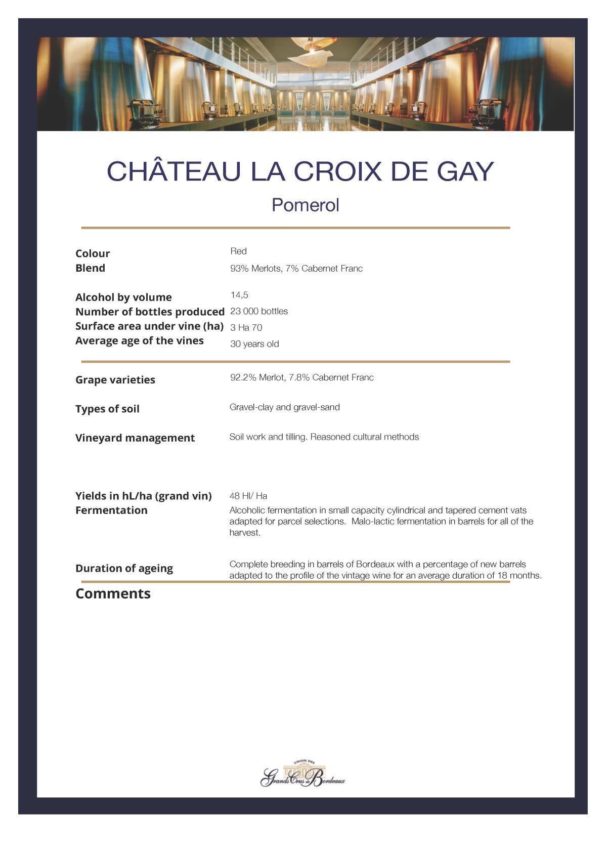 Château La Croix de Gay