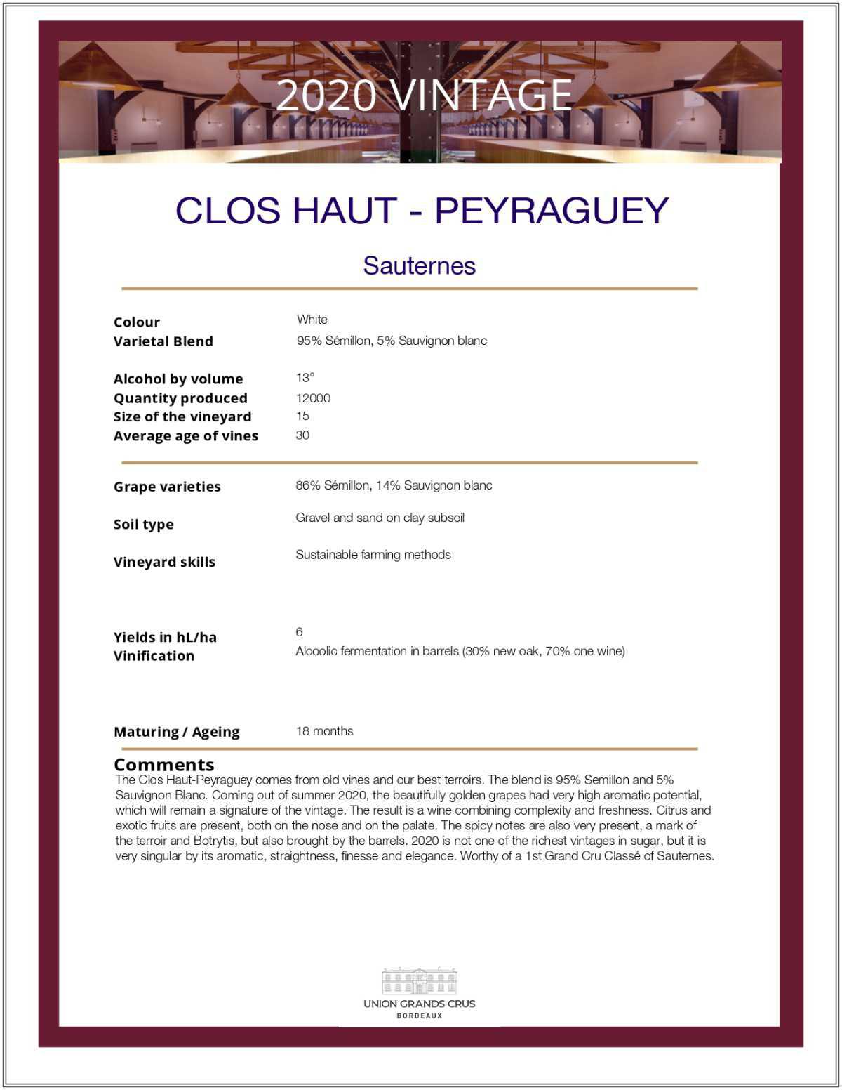 Clos Haut - Peyraguey