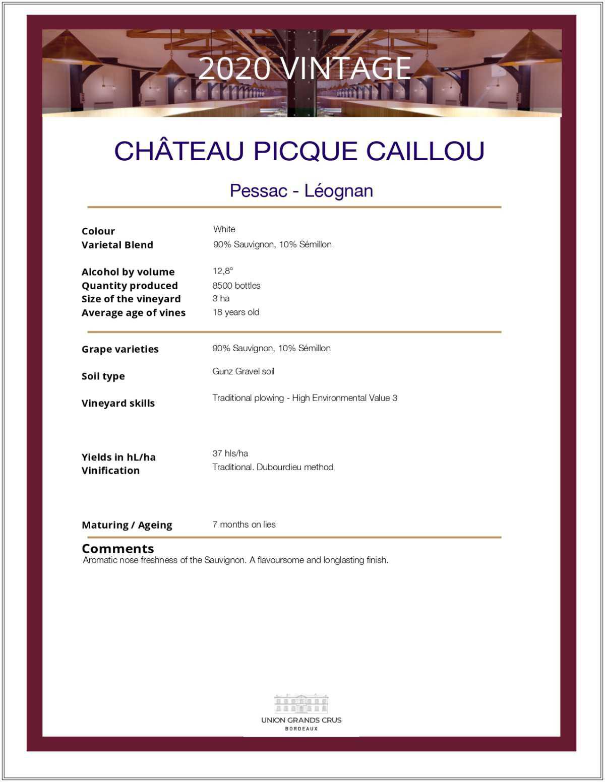 Château Picque Caillou - White