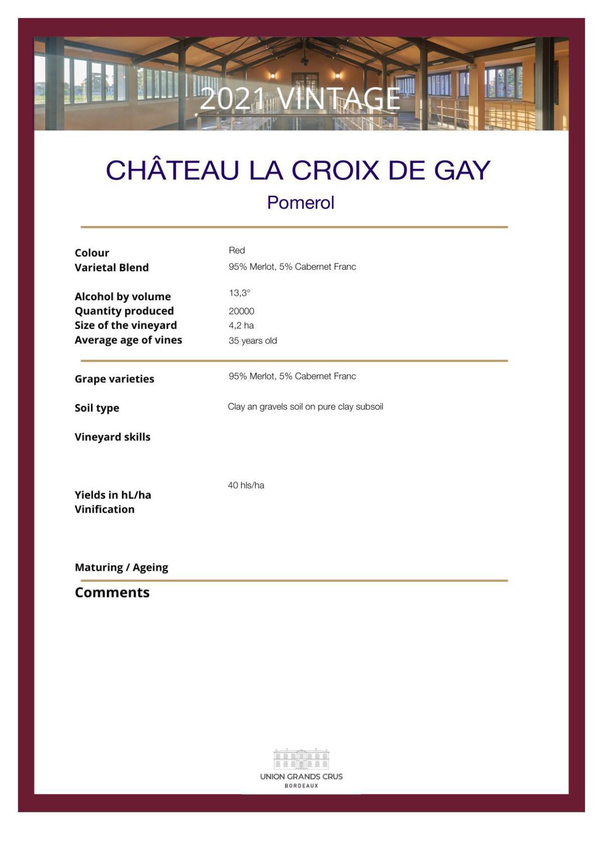 Château La Croix de Gay