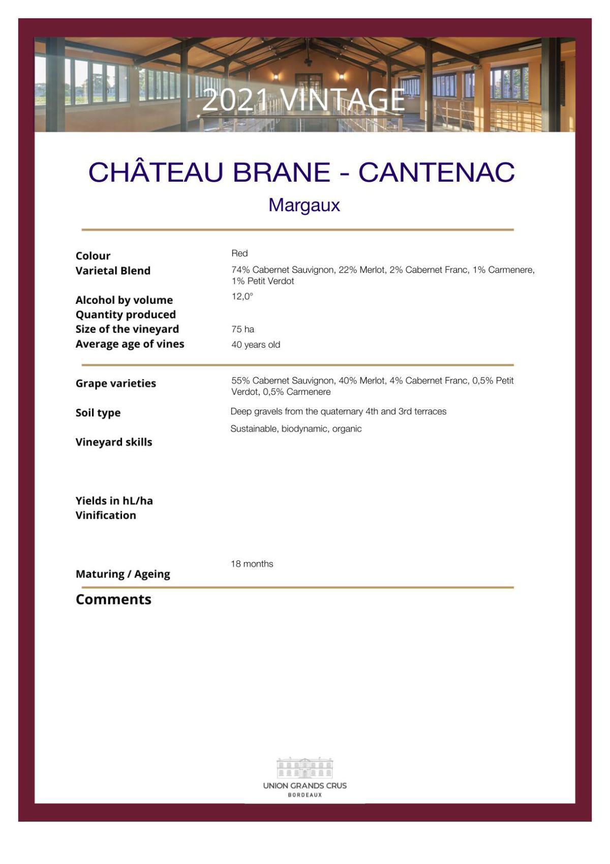  Château Brane - Cantenac