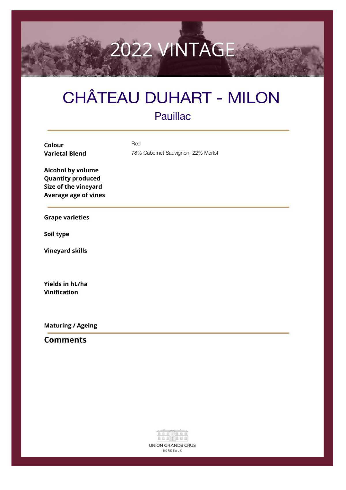 Château Duhart - Milon