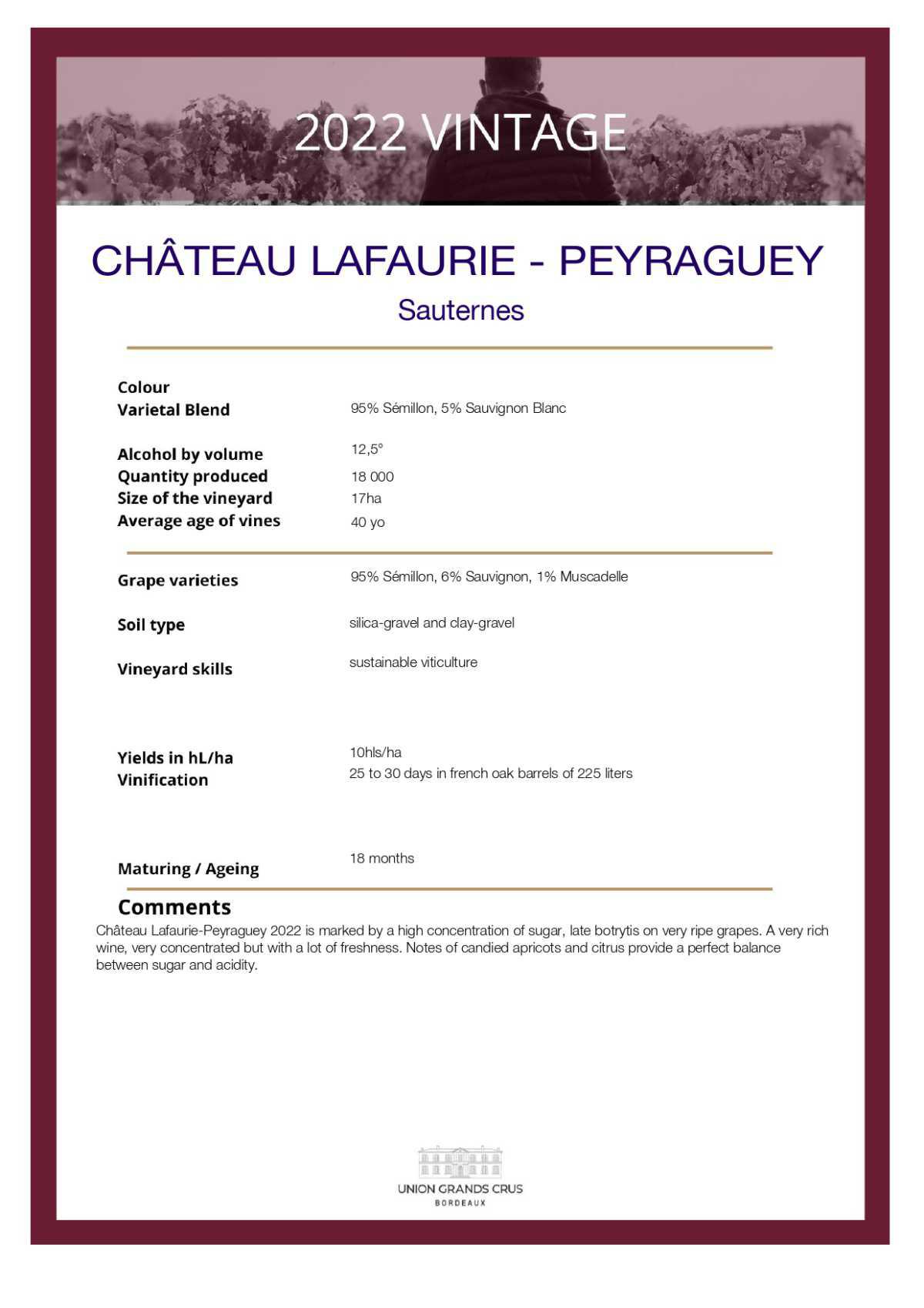  Château Lafaurie Peyraguey