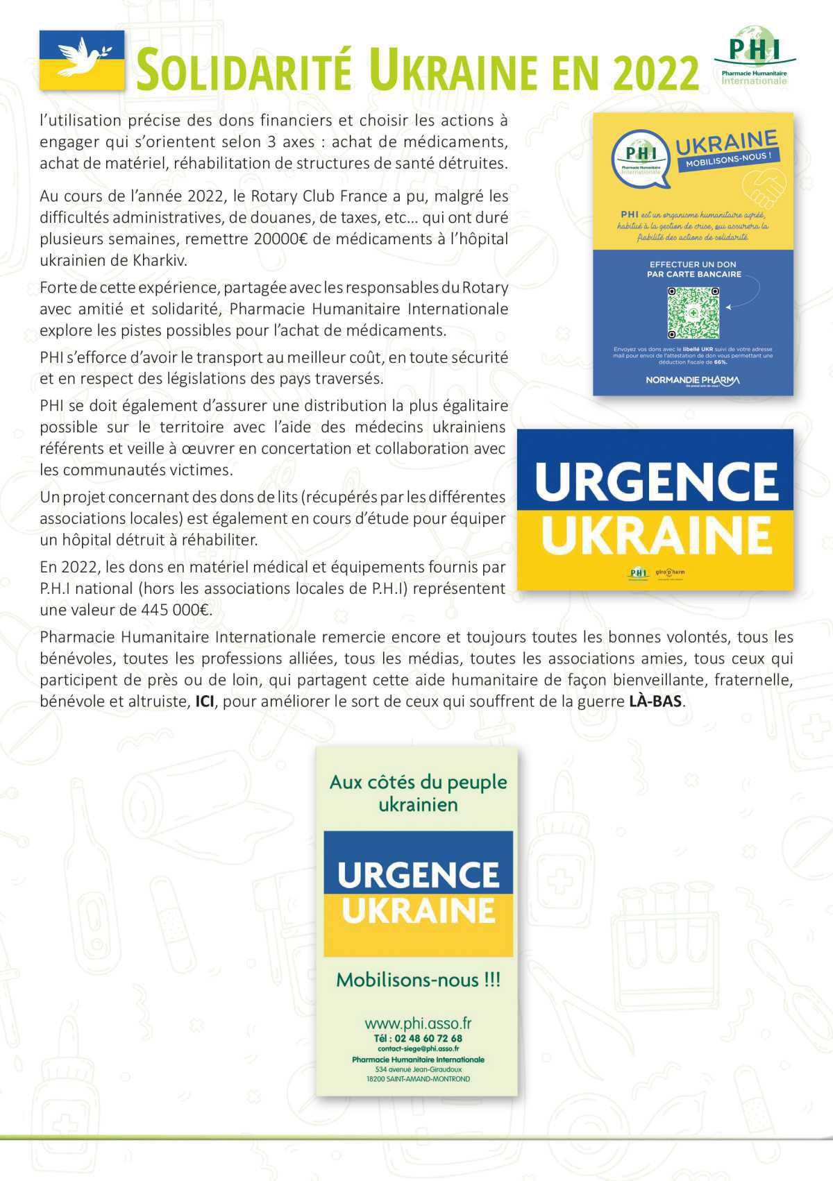 Aux côtés du peuple ukrainien