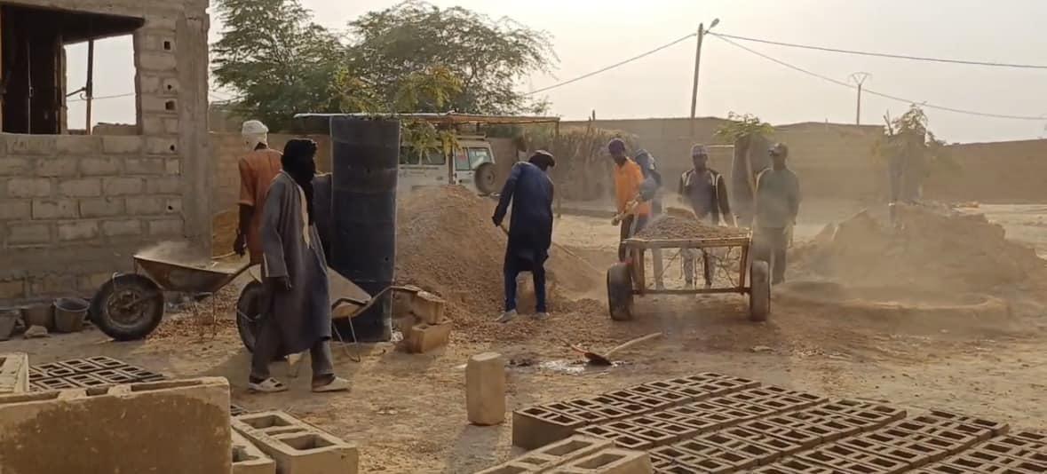 Avancée construction de la maternité à Mboyo Avancée construction de la maternité à Mboyo