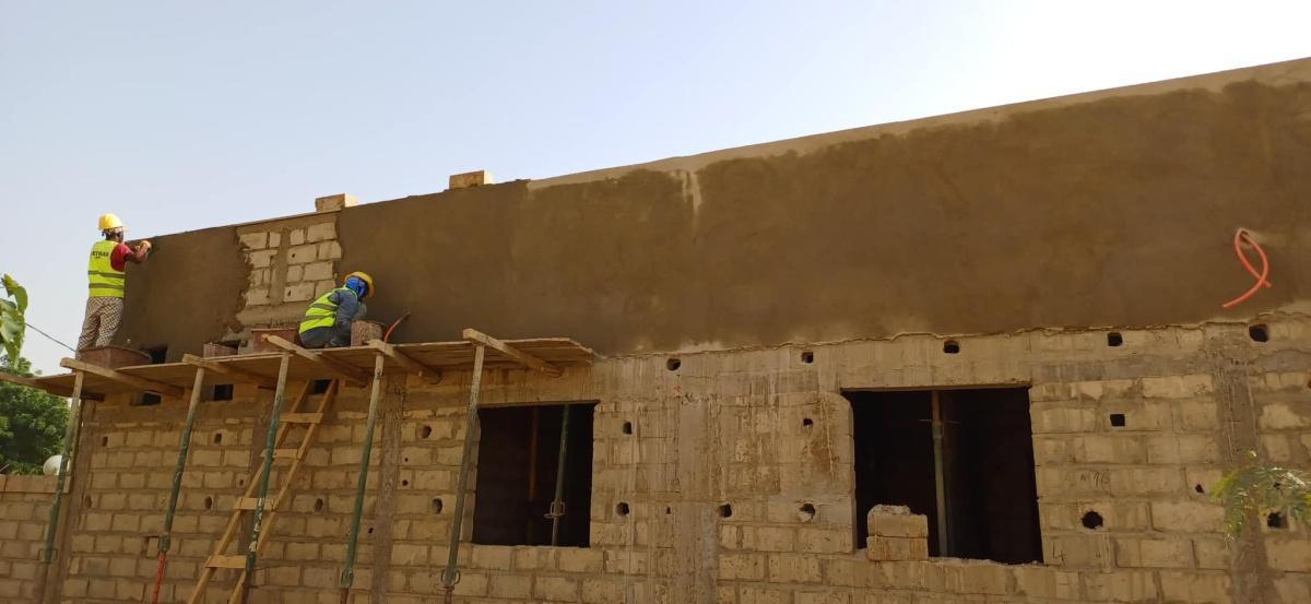 Avancée construction de la maternité à Mboyo Avancée construction de la maternité à Mboyo