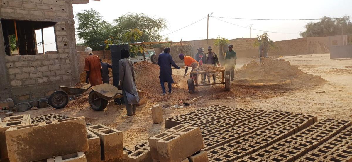 Avancée construction de la maternité à Mboyo Avancée construction de la maternité à Mboyo
