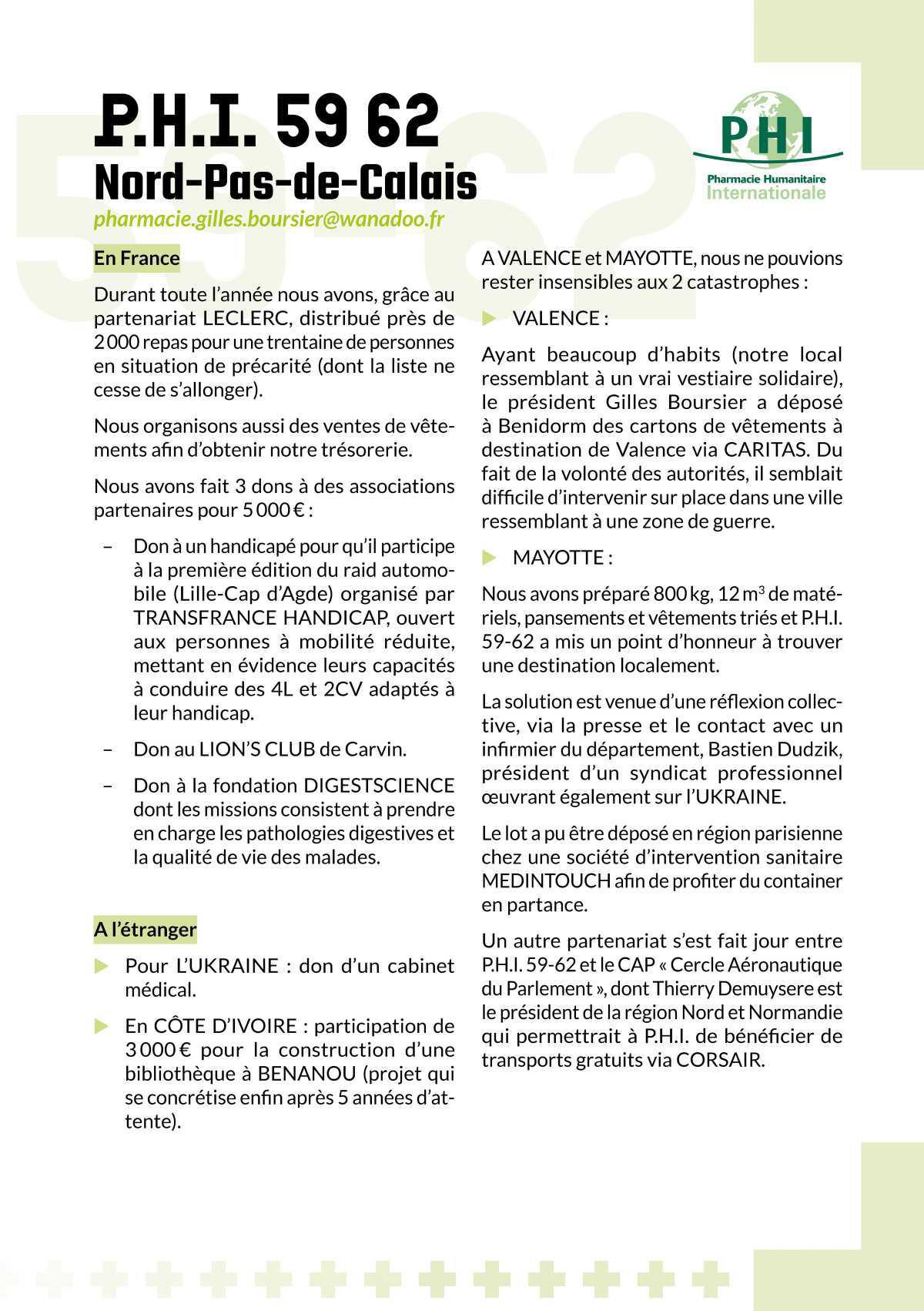 P.H.I. Pas de Calais - Nord (59-62) P.H.I. Pas de Calais - Nord (59-62)