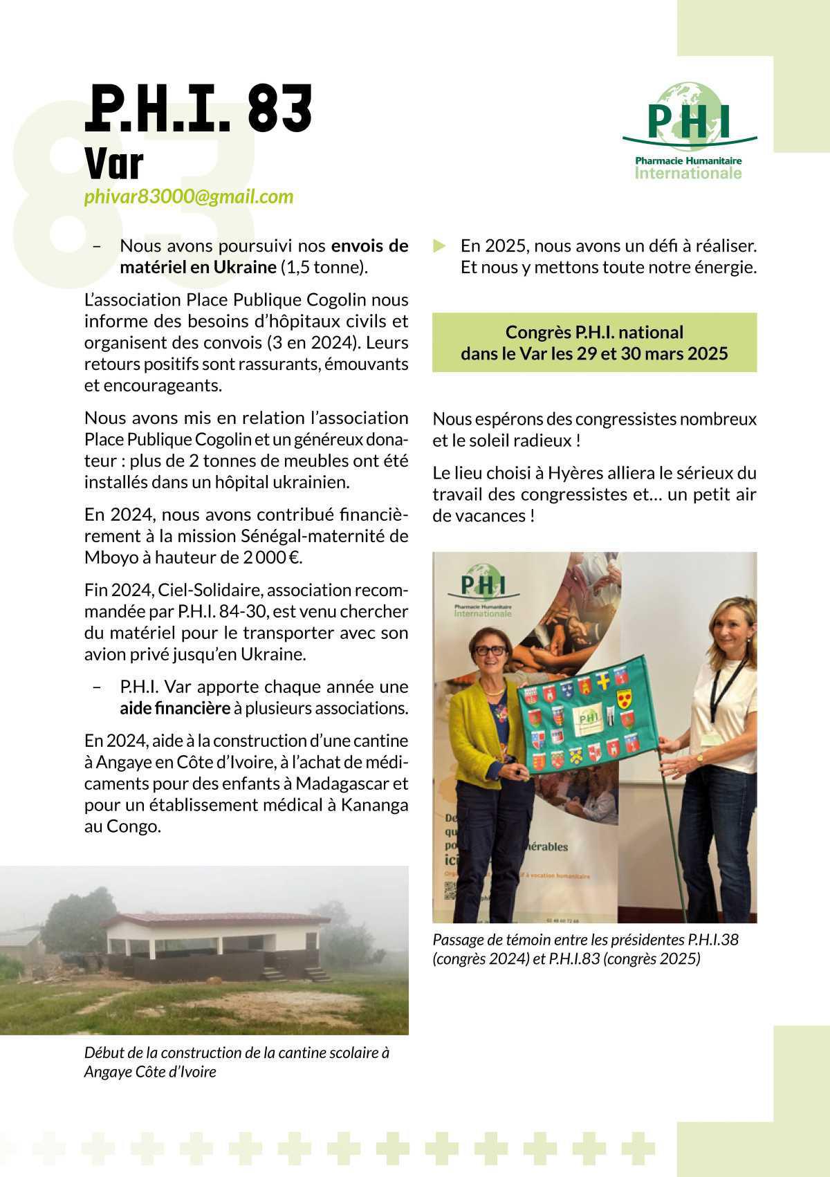 P.H.I. Var ( 83) P.H.I. Var ( 83)